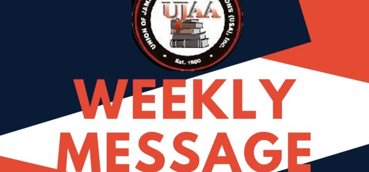UJAA Weekly Message – Donovan Wilson, President